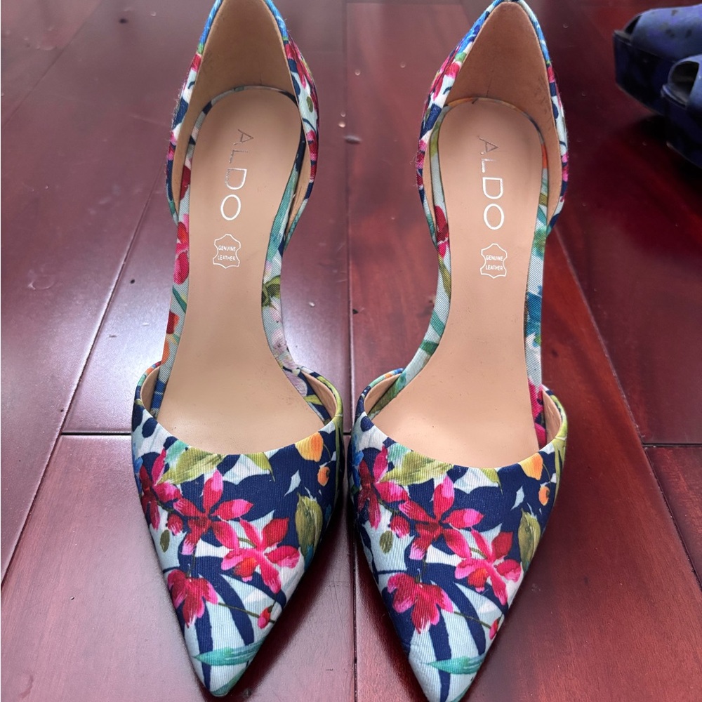 Aldo Women's Colorful Floral Heels